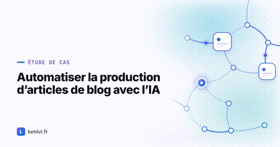 Automatiser la production d'articles de blog avec l'IA : ce qu'on peut... - Étude de cas