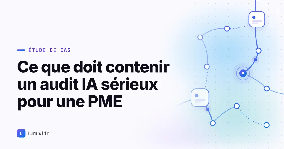 Ce que doit contenir un audit IA sérieux pour une PME : la méthode que trop... - Étude de cas