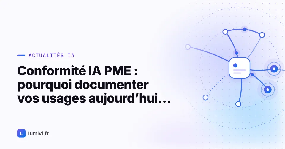 Conformité IA PME : pourquoi documenter vos usages aujourd'hui, avant que... - Actualités IA