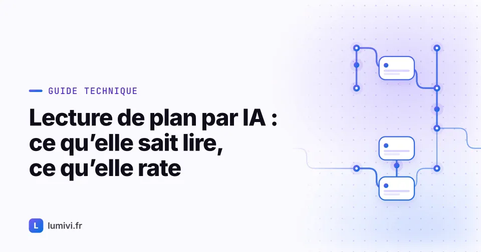 Lecture de plan par IA : ce qu'elle sait lire, ce qu'elle rate - Guide technique