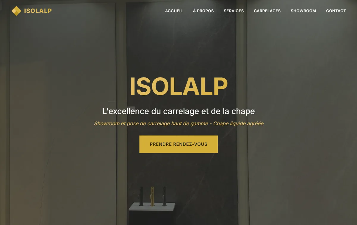 Page d'accueil d'isolalp.com